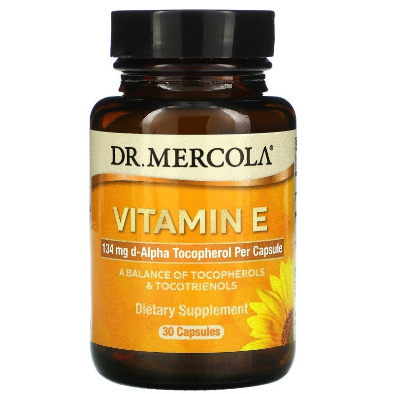 DR. MERCOLA Vitamín E -30 kapslí (DR. MERCOLA)