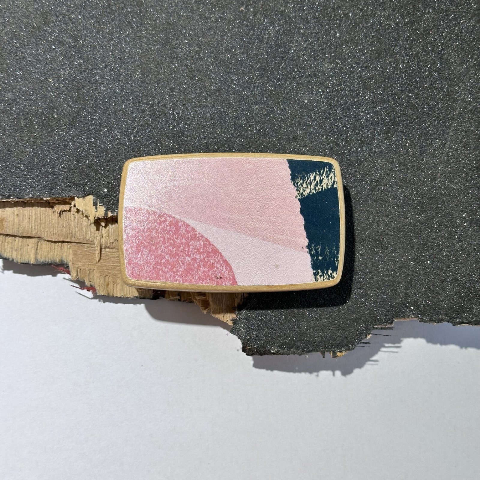 Wood Style Opasek Skejt Kulatý spona 38 Obvod pasu: 95, Barva kůže: Černá