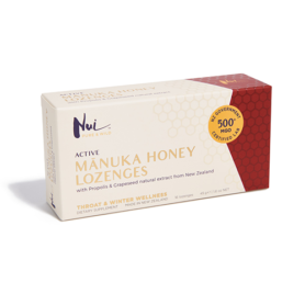 NUI PURE & WILD NUI Manuka Med Pastilky (Příchutě) -45g (16ks) Vybrat příchuť: Propolis a Hroznová jádra
