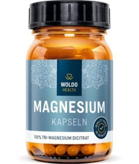 WoldoHealth Tri-Magnesium dicitrát (Hořčík)  -120 kapslí (WOLDOHEALTH)