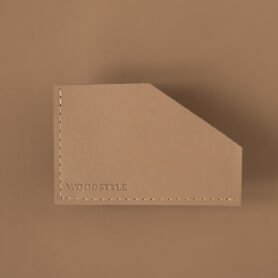 Wood Style Pouzdro na karty LÍSTEK - Latte