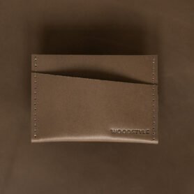 Wood Style Pouzdro na karty NAŽKA - Mokka