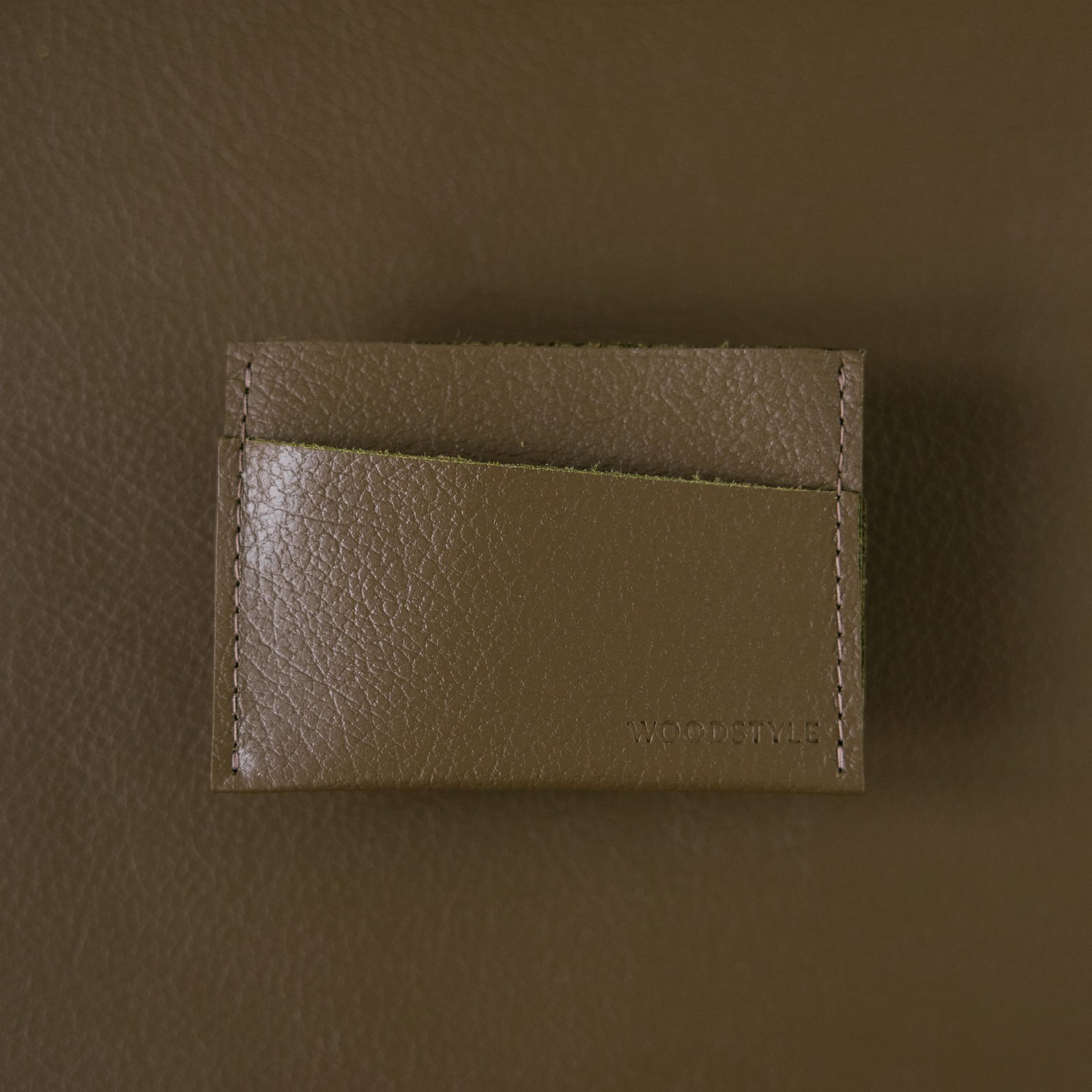 Wood Style Pouzdro na karty NAŽKA - Khaki