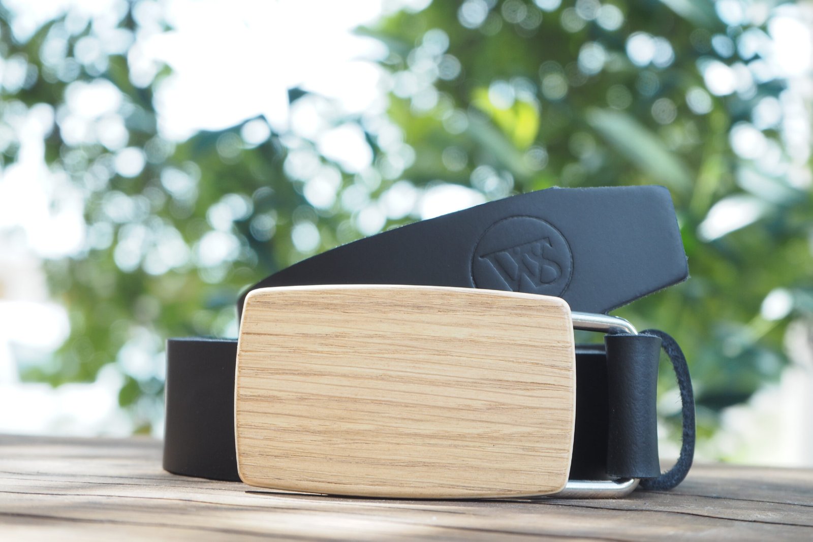 Wood Style Opasek Kulatý Dub Obvod pasu: 70, Barva kůže: Černá