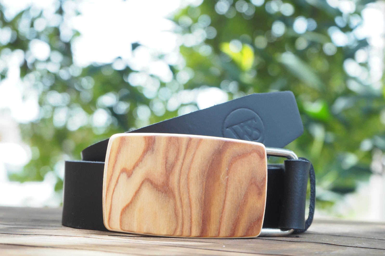 Wood Style Opasek Kulatý Kořenice Obvod pasu: 120, Barva kůže: Černá