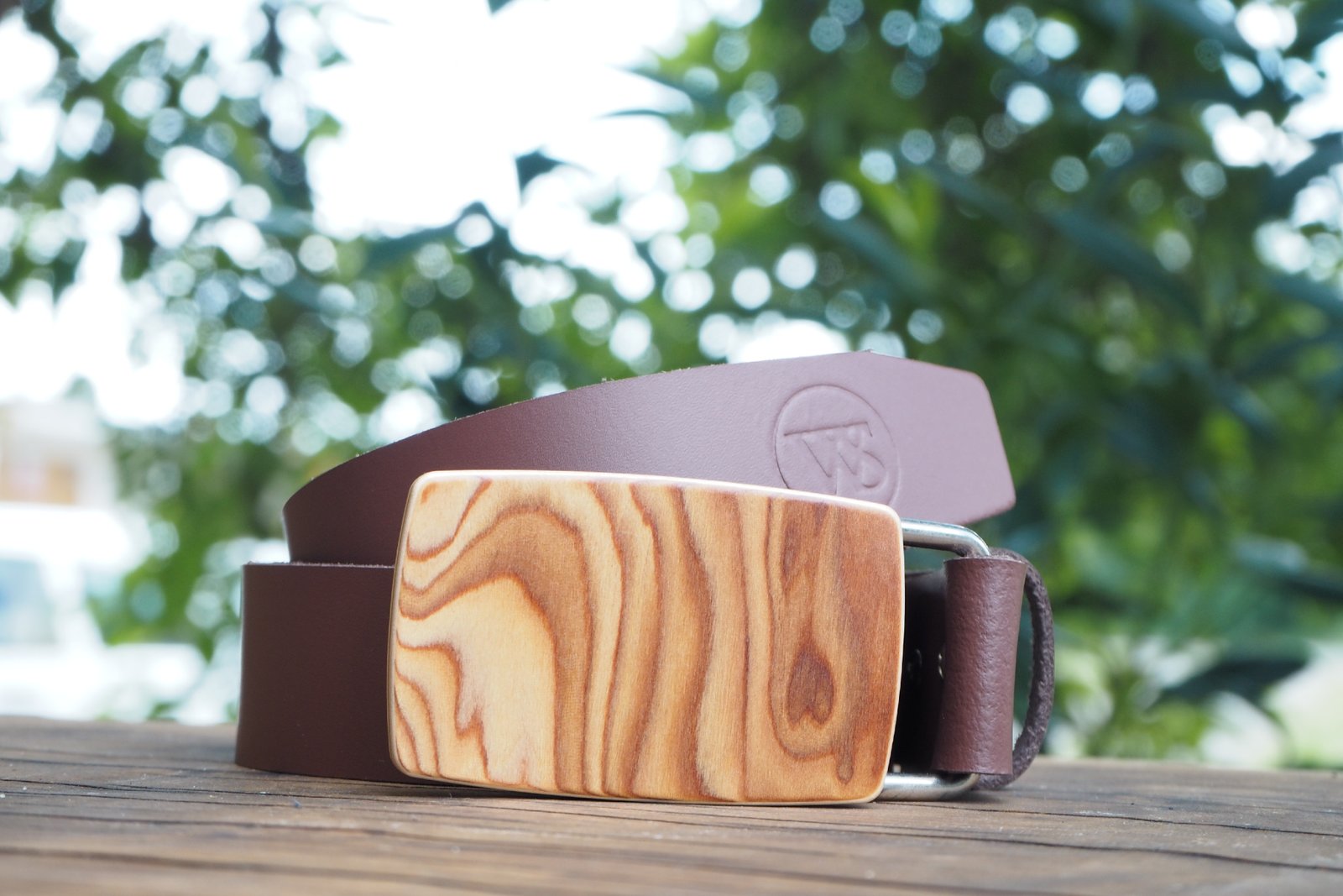Wood Style Opasek Kulatý Kořenice Obvod pasu: 120, Barva kůže: Hnědá