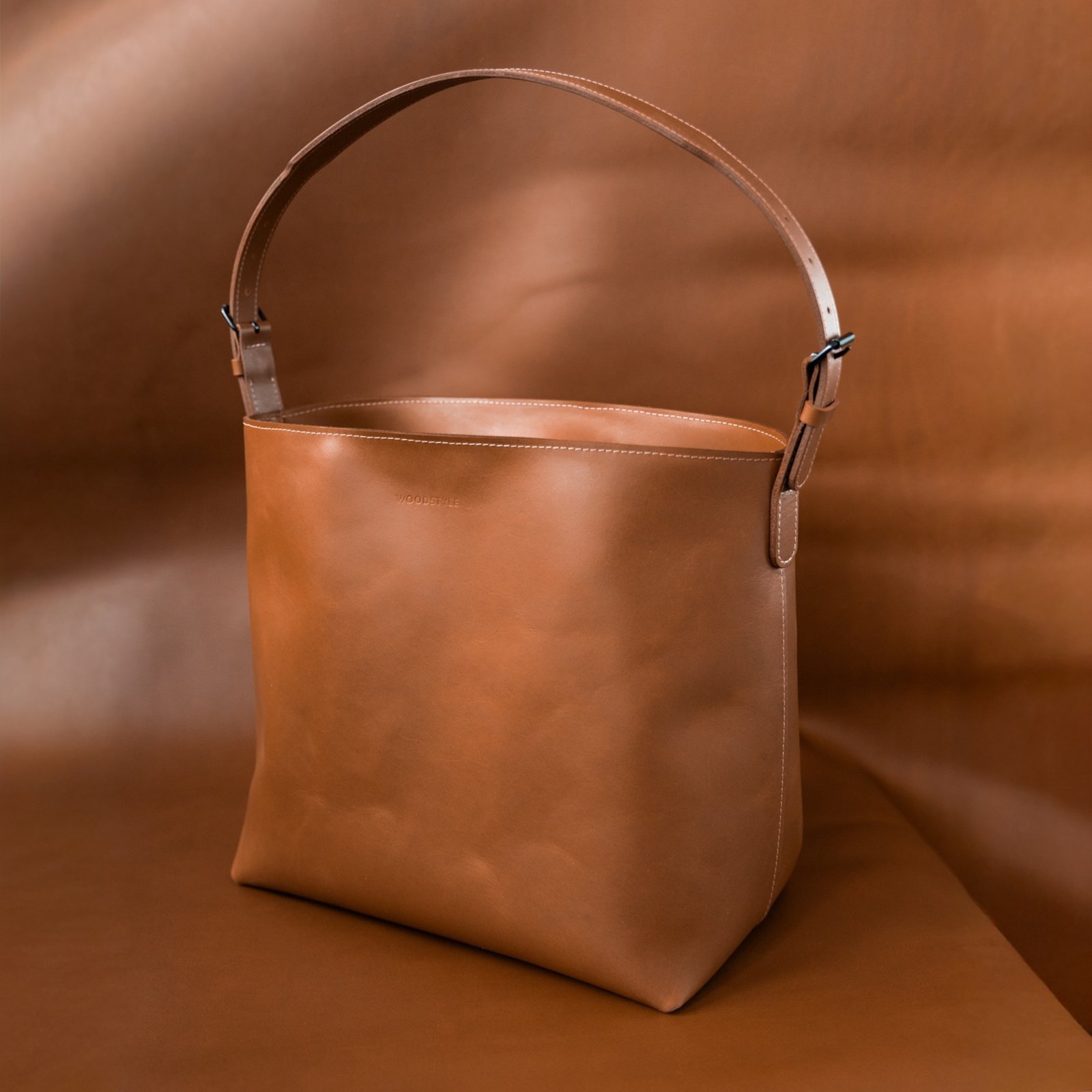 Wood Style Tote Bag - Hnědá Varianta: Kabelka