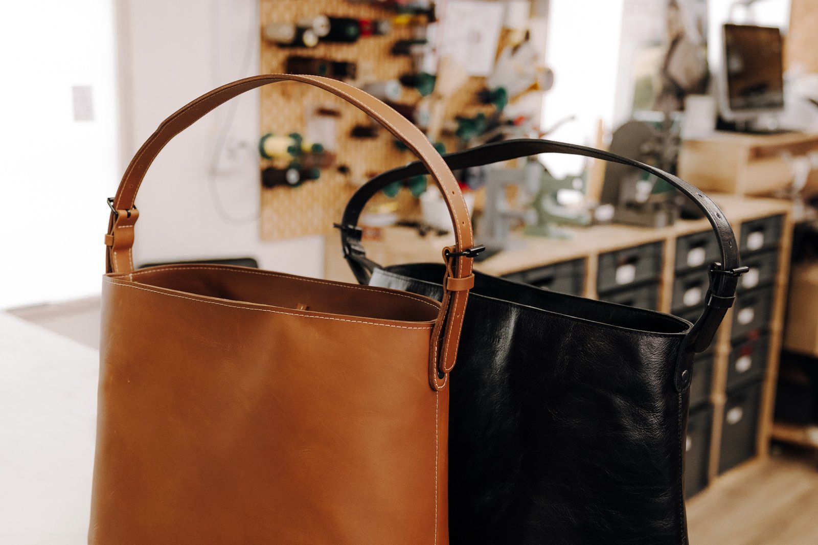 Wood Style Tote Bag - Hnědá Varianta: Kabelka - Obrázek 2