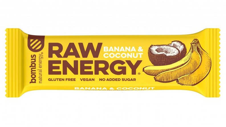 Bombus Raw ENERGY Banán a kokos 50g