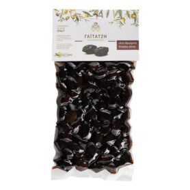 Gaitatzi THROUMPES černé sušené olivy s peckou vakuum 250g