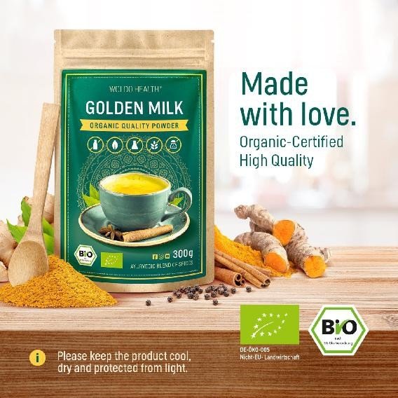 WoldoHealth BIO Zlaté mléko -300g (WOLDOHEALTH)