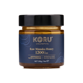 KORU RAW MANUKA HONEY -250g (MGO od 300+ do 1500+) MGO: MGO - 1200