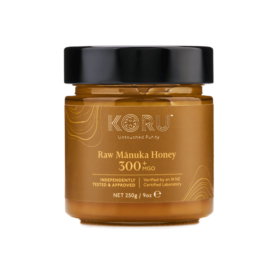 KORU RAW MANUKA HONEY -250g (MGO od 300+ do 1500+) MGO: MGO - 300