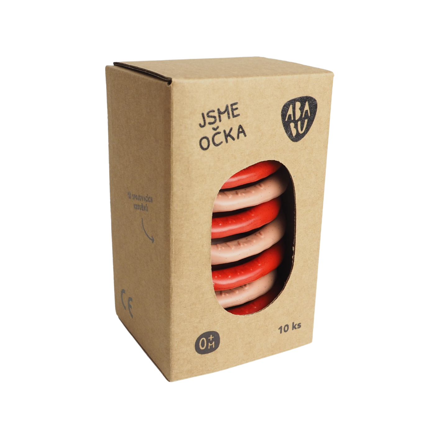 Spojovací kroužky / Jahody / Očko 10 ks / - Obrázek 2
