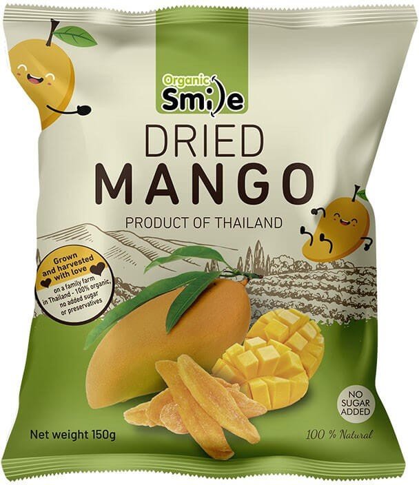 ORGANIC SMILE Sušené Mango- 150g (Thajsko)