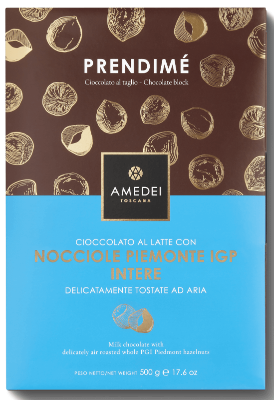 AMEDEI MAXI 32% PRENDIMÉ (mléčná s lískovými ořechy) - 500g (AMEDEI)
