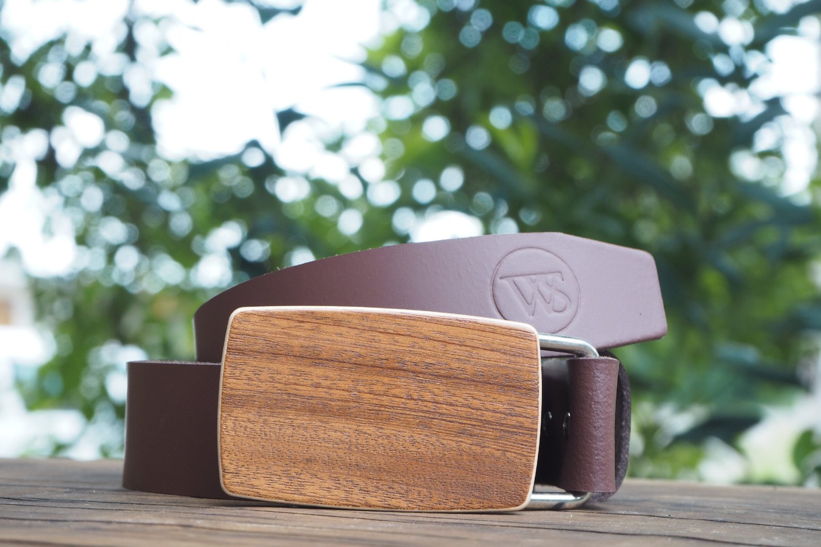 Wood Style Opasek Kulatý Třešeň Obvod pasu: 90, Barva kůže: Hnědá