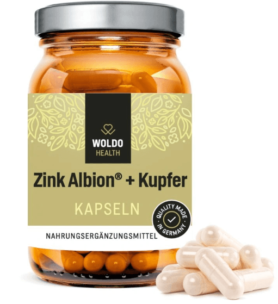 WoldoHealth Zinek Albion® + Měď  -90 kapslí (WOLDOHEALTH)