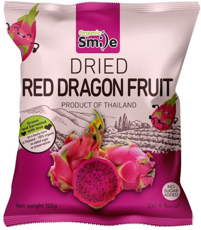 ORGANIC SMILE Sušené Dračí Ovoce -150g (Thajsko)