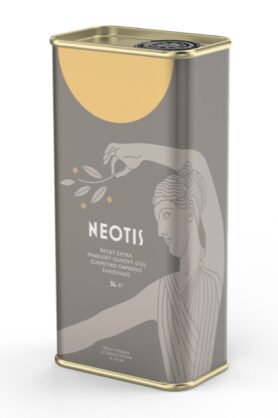 Neotis Peloponés Extra panenský olivový olej (MANAKI) 0,4% 5 l – plech