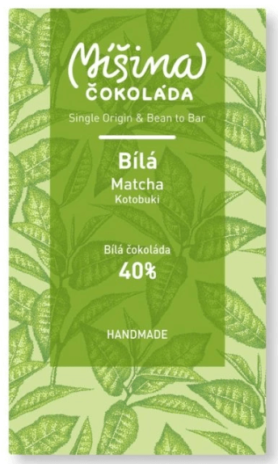 40% Matcha Kotobuki - 50g (Míšina - Bílá čokoláda)