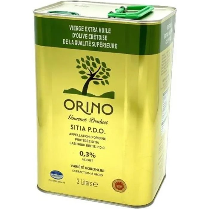 Orino Sithia Orino Sitia P.D.O. Kréta Extra panenský olivový olej 0,3% 3 l – plech