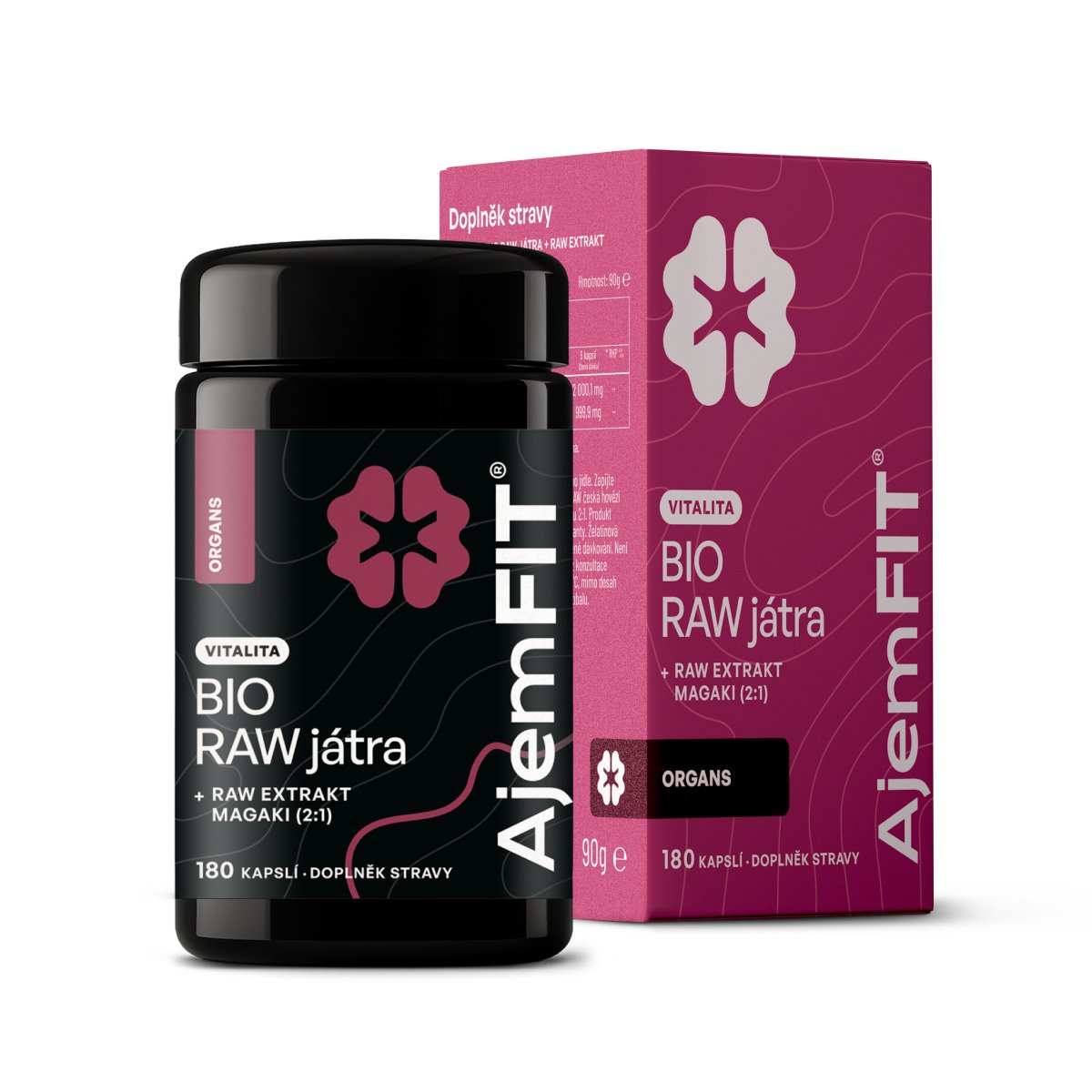 AjemFIT VITALITA 2:1 – BIO RAW Játra & Ústřice - 180 kapslí