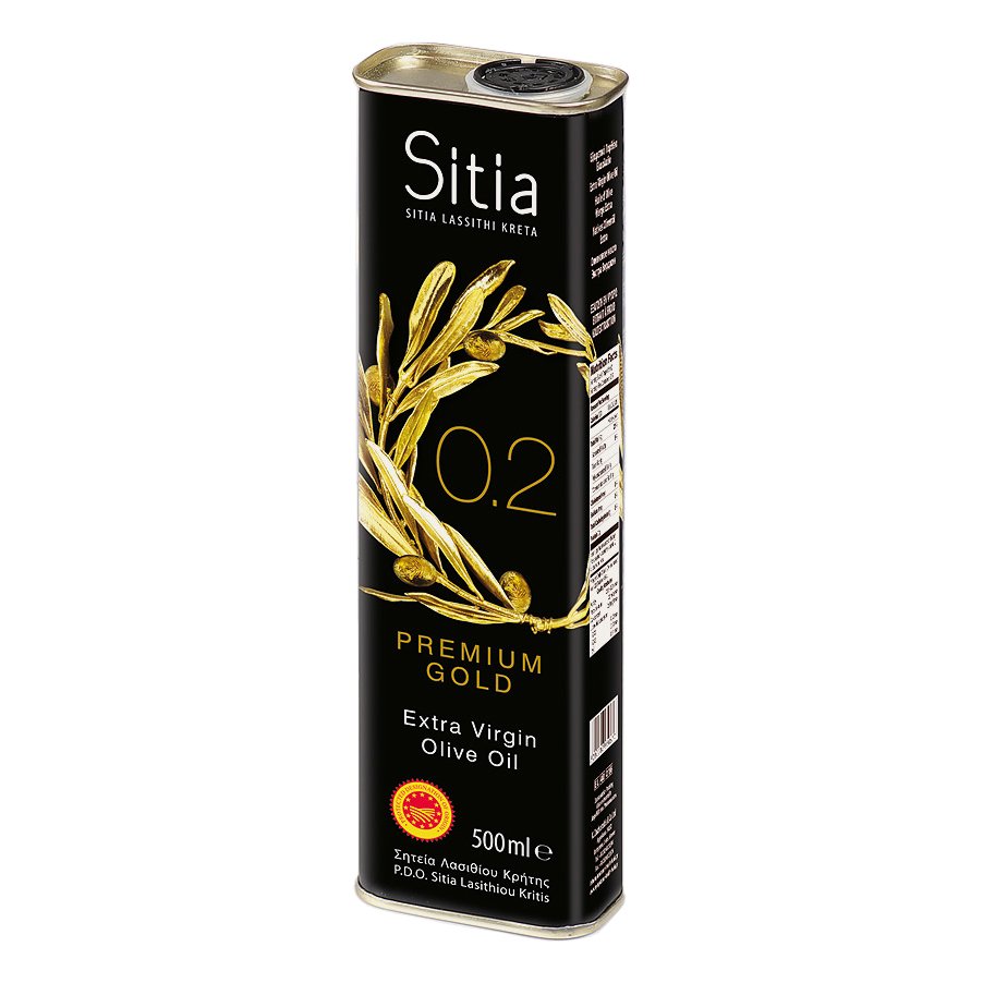 Sitia PREMIUM GOLD SITIA Kréta PREMIUM GOLD 0,2 Extra panenský olivový olej 500 ml – plech