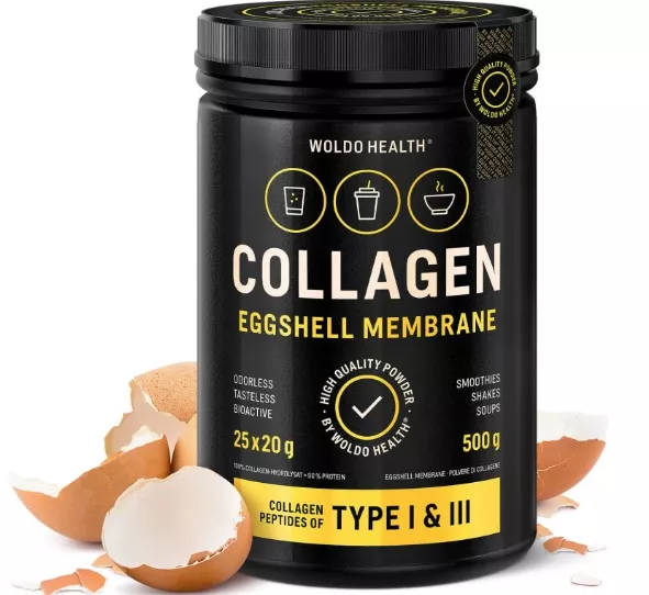 WoldoHealth Kolagen (S membránou vaječné skořápky) -500g (WOLDOHEALTH)