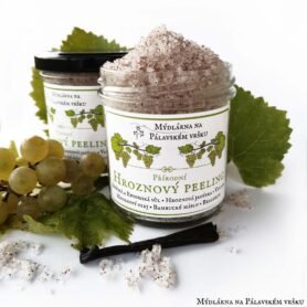Mýdlárna na Pálavském vršku! HROZNOVÝ PEELING (S MOŘSKOU A EMSOMSKOU SOLÍ) - 160g