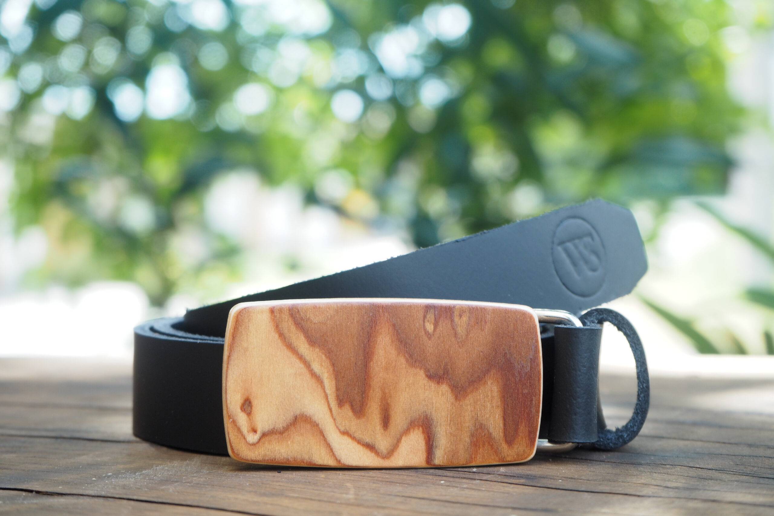 Wood Style Opasek Slim Kořenice Obvod pasu: 75, Barva kůže: Černá