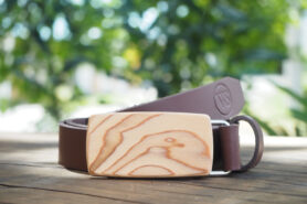 Wood Style Opasek Slim Kořenice Obvod pasu: 75, Barva kůže: Hnědá
