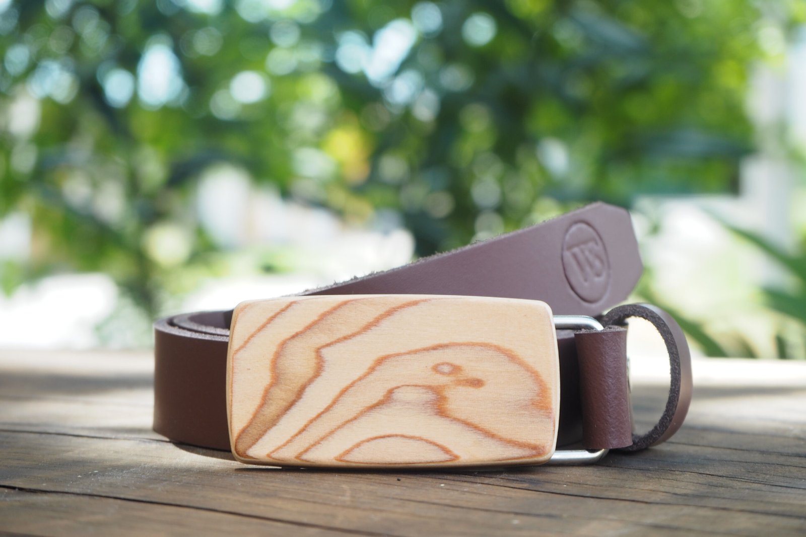 Wood Style Opasek Slim Kořenice Obvod pasu: 115, Barva kůže: Hnědá