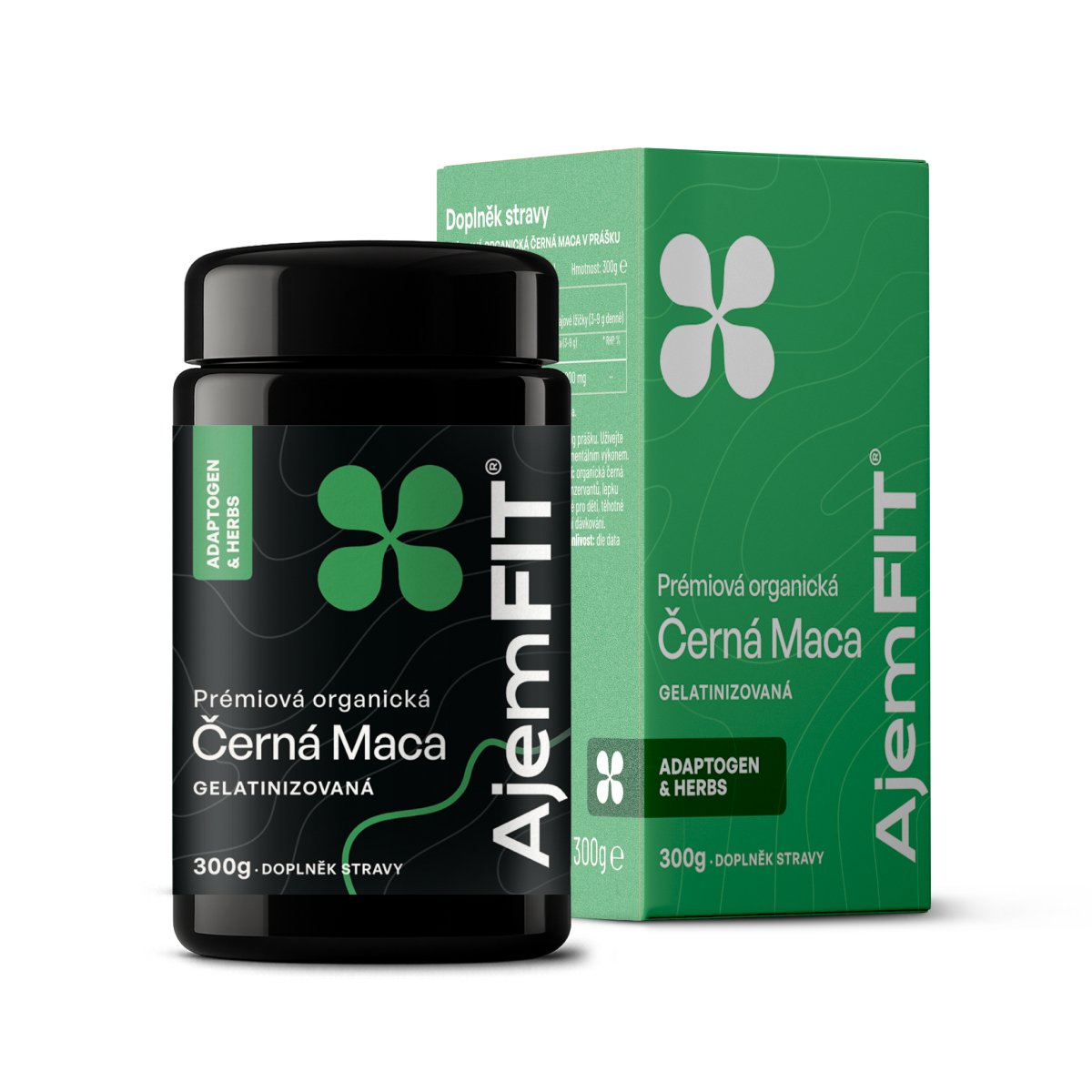 AjemFIT BIO Premiová Černá Maca (Želatinizovaná) - v prášku (300g)