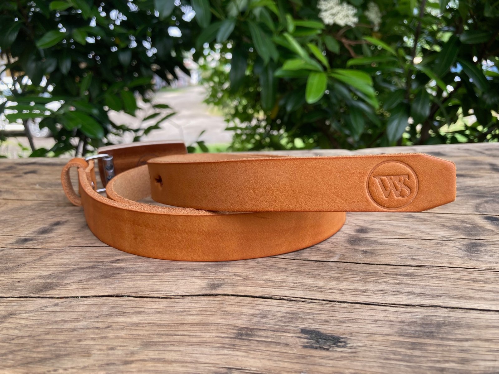 Wood Style Opasek Slim Třešeň Obvod pasu: 85, Barva kůže: Caramel