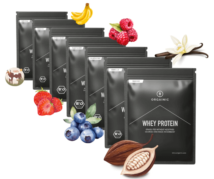 ORGAINIC BIO WHEY PROTEIN VZORKY (grass fed) -30g (ORGAINIC) ORGAINIC: Banánová příchuť - 30g
