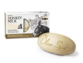OLIVE SPA mýdlo s olivovým olejem a oslím mlékem 90g