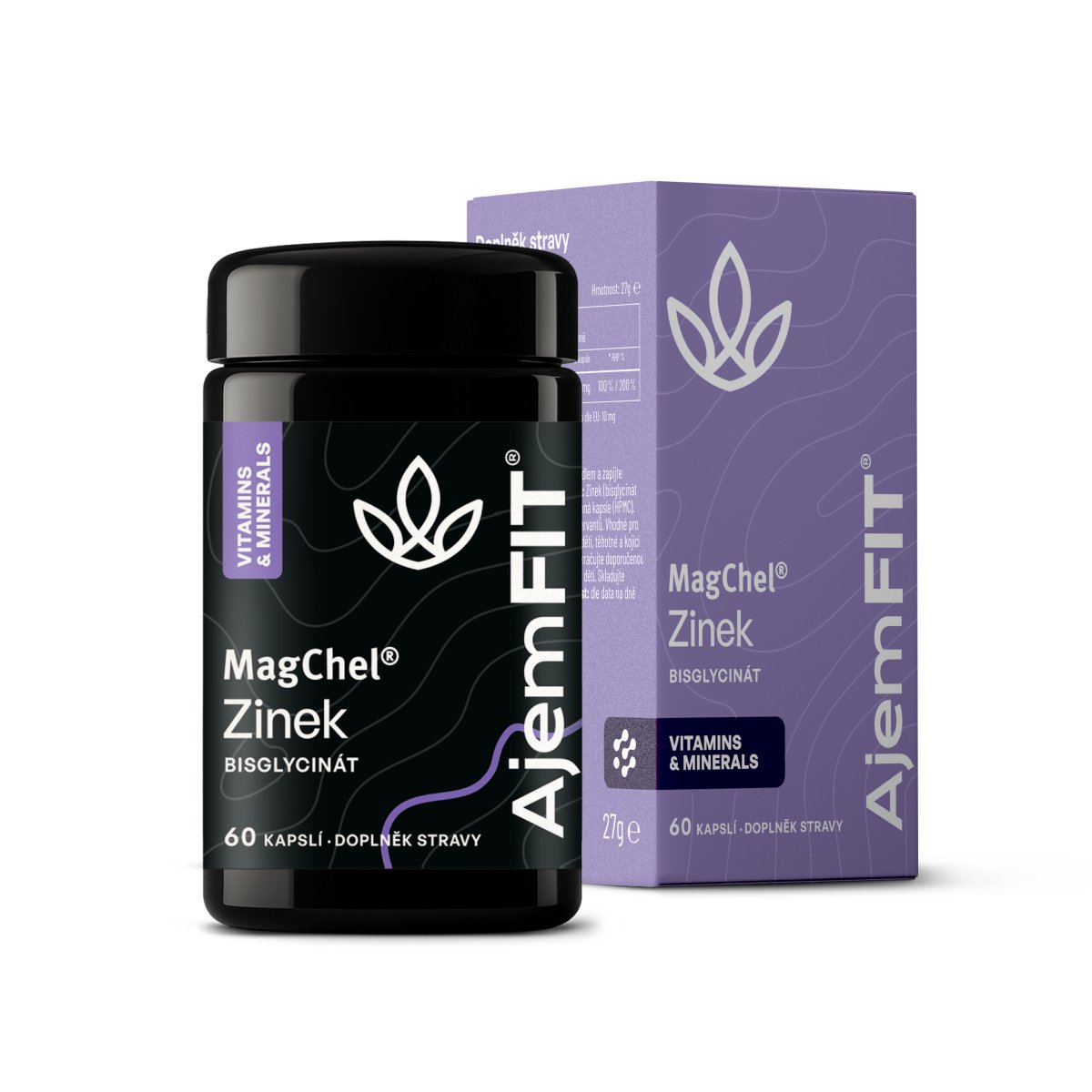 AjemFIT Zinek Bisglycinát (MagChel®) - 60 kapslí