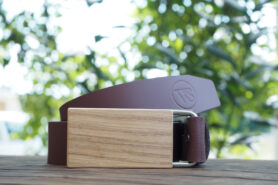 Wood Style Opasek Hranatý Dub Obvod pasu: 120, Barva kůže: Hnědá