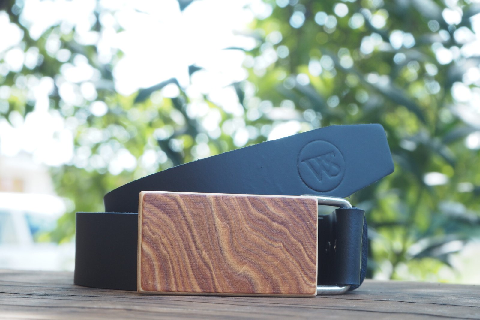 Wood Style Opasek Hranatý Kořenice Obvod pasu: 115, Barva kůže: Caramel - Obrázek 2