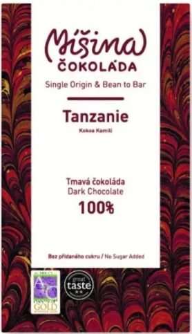 100% Míšina čokoláda bez přísad (Tanzanie) - 50g