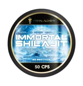 IMMORTAL SHILAJIT CAPSULES (Raw Freeze-dried) - PRIMAL ALCHEMY Balení: 25 kapslí