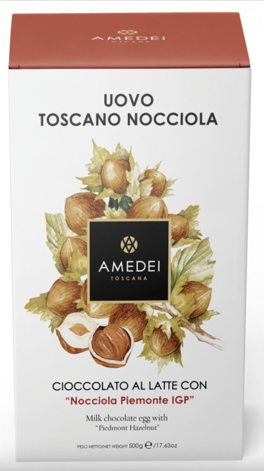 AMEDEI Toscano Nocciola EGG -80g/500g (AMEDEI) Vajíčka velikonoce: 80g