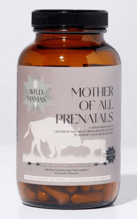 Wild Mamas Bizoní Divoké orgány pastvené v prérii -180 kapslí (Wild Mamas)