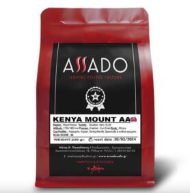Assado Coffee Roasters SINGLE ORIGIN ARABICA COFFEE - 250g Kréta- (ASSADO) KÁVA BALENÍ: Kenya Nieri Mount AA