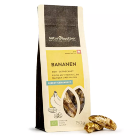 BIO RAW - Naturkostbar sušené baby banánky - (Swiss) 150g (CZ-BIO-002)