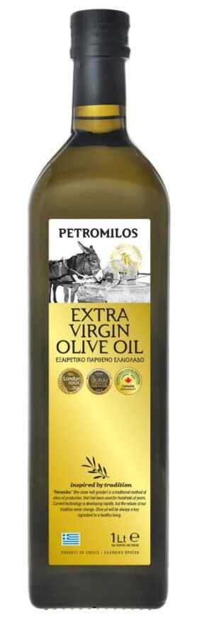 Petromilos Zakynthos Extra panenský olivový olej 0,4% 1 l – sklo