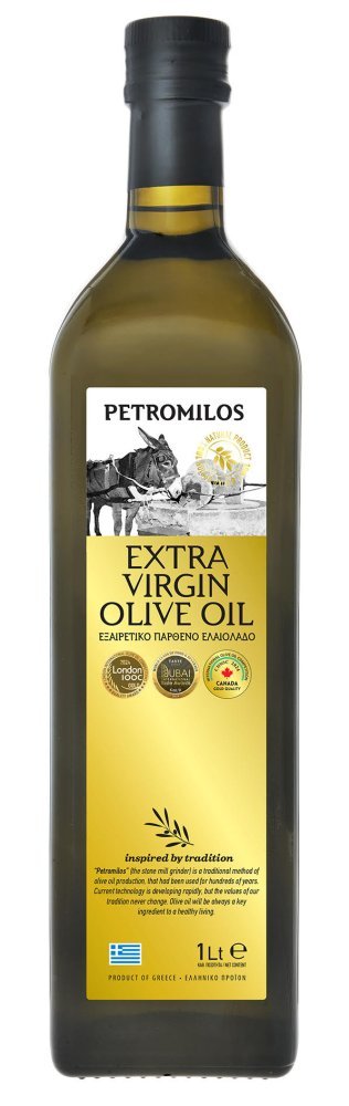 Petromilos Zakynthos Extra panenský olivový olej 0,4% 1 l – sklo