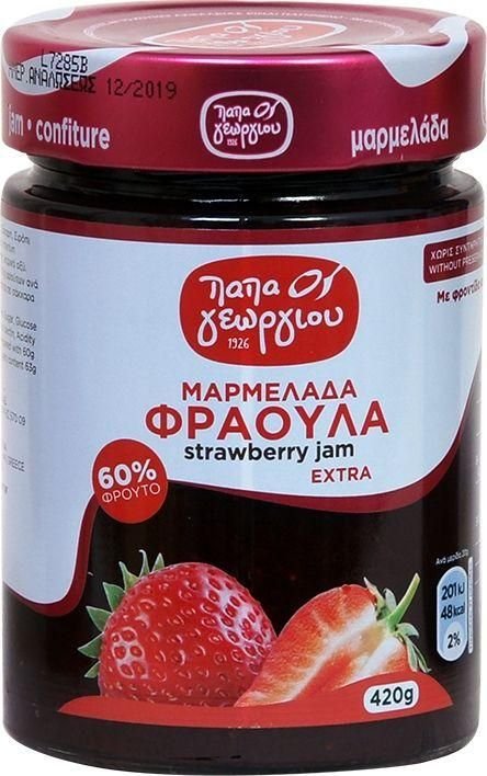 Papageorgiou Jahodový džem extra 420 g