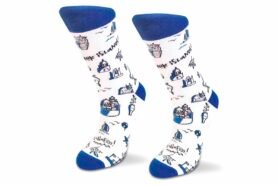 ATP - bílé ponožky řecké ostrovy (ikony) L-XL